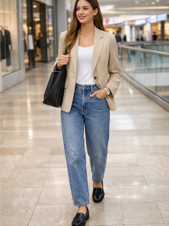 Madewell Pants - Madewell Straight Leg Jeans in Light Blue and Dark Accents